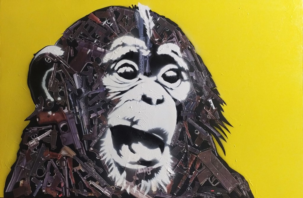 Chimp Collage by Chris Swain