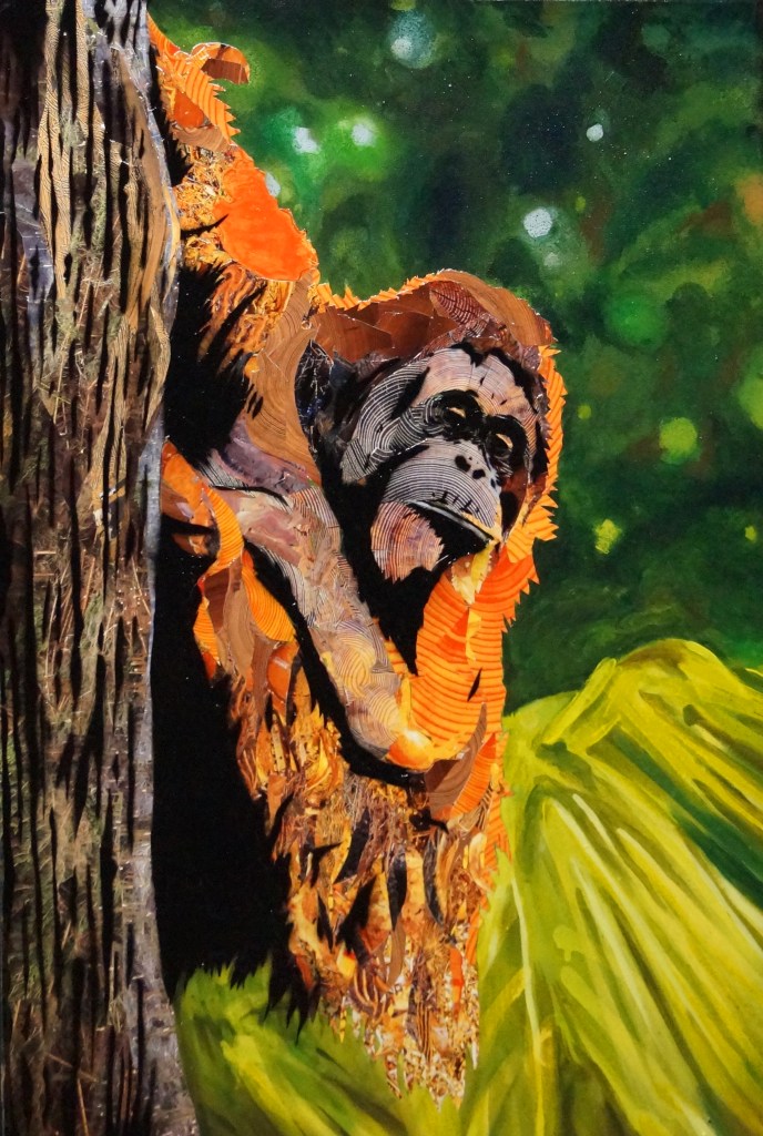 Orangutan Collage by Chris Swain